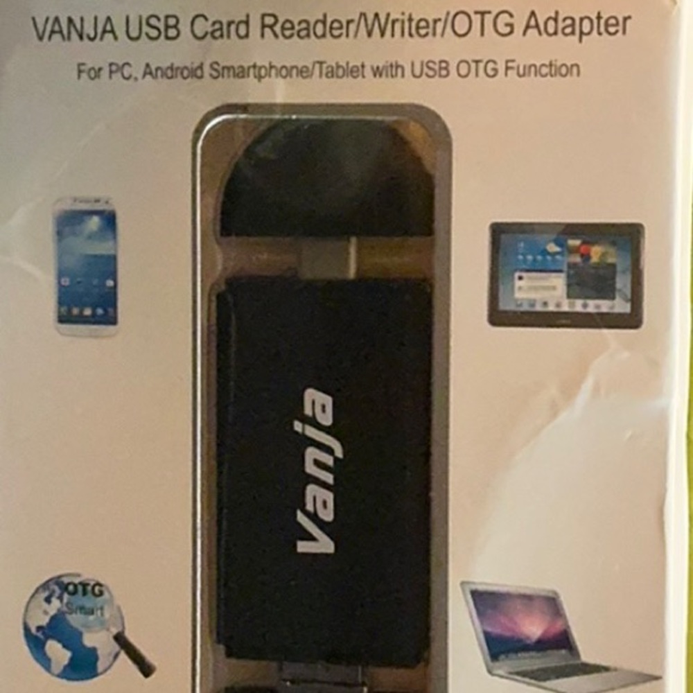 VANJA USB Card Reader/Writer/OTG Adapter NIB